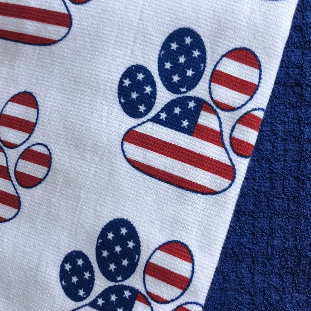 Deborah Connolly Patriotic PAWS Kitchen Towels